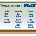 Guests for the Week of February 17