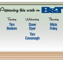 Guests for the Week of April 21