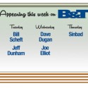 Guests for the Week of June 16