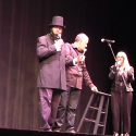 Tom Dresses as Abraham Lincoln at the Theatre